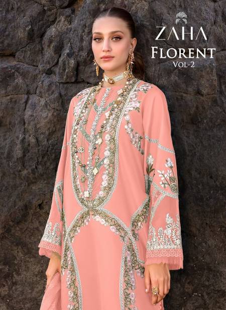 Florentine Vol 2 By Zaha Cambric Cotton Pakistani Suits Wholesale Shop In Surat